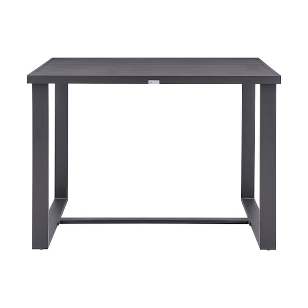 Armen Living Argiope Outdoor Patio Bar Height Dining Table in Aluminum 840254332980 - main